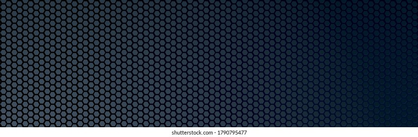 Textura panorámica de fibra de carbono negra y gris