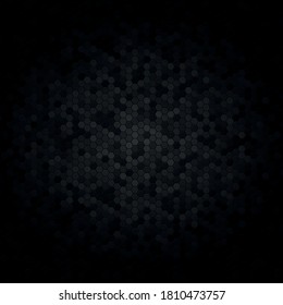 Panoramic texture of black and gray carbon fiber - illustration