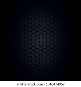 Panoramic texture of black and gray carbon fiber - illustration