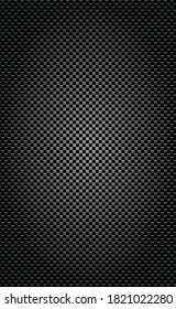 Panoramic texture of black and gray carbon fiber - illustration