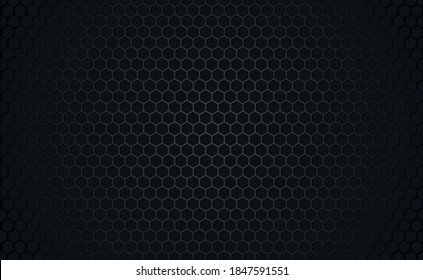 Textura panorámica de fibra de carbono negra y gris - ilustración