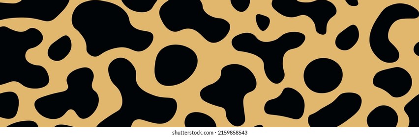 Panoramic texture fur skin multicolored spots - Vector illustration