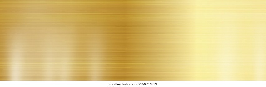 Panoramic texture of gold with glitter - Vector illustration