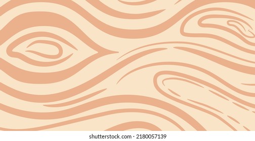 Textura panorámica de madera clara con nudos - Ilustración vectorial