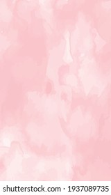 Panoramic texture of realistic red watercolor on a white background - Vector illustration
