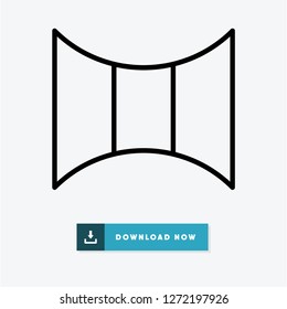 Panoramic vector icon
