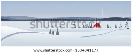 Similar – Image, Stock Photo Horses in the snow in the mountains