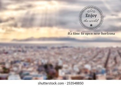 Panoramic view of Athens from Acropolis, Greece