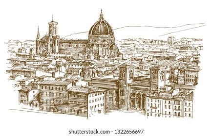 Panoramic view of Florence, Italy