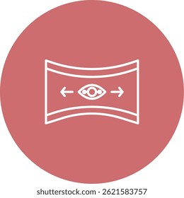 Signo de arte de símbolo de icono de vista panorámica