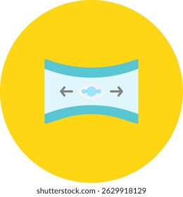 Panoramic View Icon Symbol Art Sign