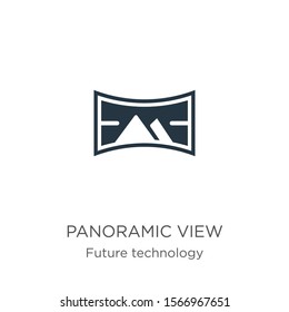 Panoramic view icon vector. Trendy flat panoramic view icon from future technology collection isolated on white background. Vector illustration can be used for web and mobile graphic design, logo, 