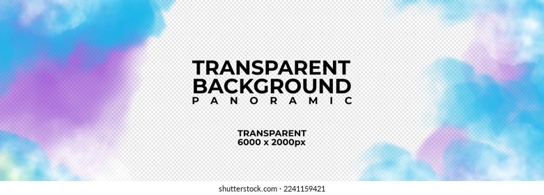panoramic wallpaper watercolor for background  trendinf 6000 x 2000 px blue, purple colors transparen for landing page, banner