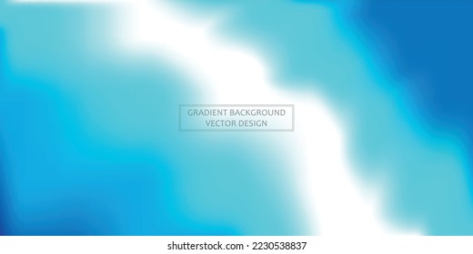 Panoramic web template multicolor gradient background, stylish design element - Vector illustration