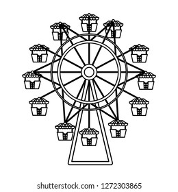 panoramic wheel of amusement park
