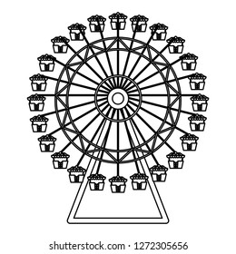 panoramic wheel of amusement park