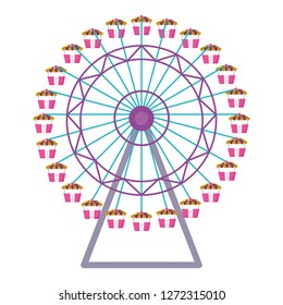 panoramic wheel of amusement park