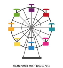panoramic wheel isolated icon