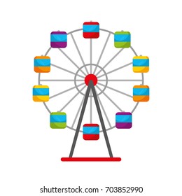 Panoramic wheel isolated icon