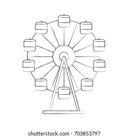 Panoramic wheel isolated icon