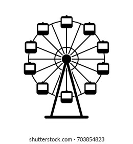 Panoramic wheel isolated icon