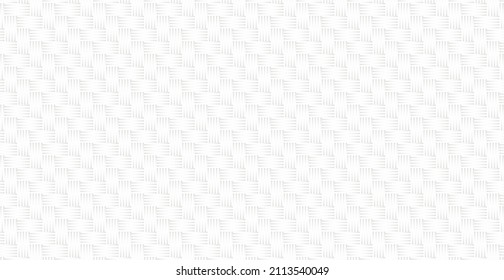 Panoramic White Wicker Background, Repeating Elements - Vector Illustration