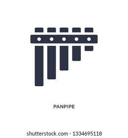 panpipe icon. Simple element illustration from music concept. panpipe editable symbol design on white background. Can be use for web and mobile.