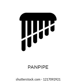 Panpipe icon. Panpipe symbol design from Music collection. Simple element vector illustration on white background.