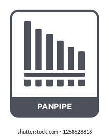 panpipe icon vector on white background, panpipe trendy filled icons from Music and media collection, panpipe simple element illustration