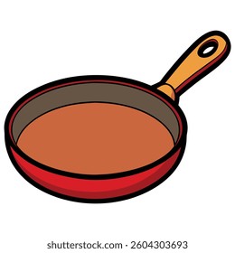 Pans flat illutration white background