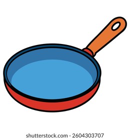 Pans flat illutration white background