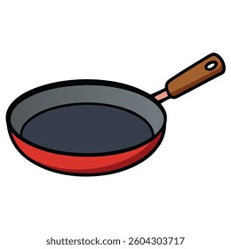 Pans flat illutration white background