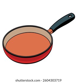Pans flat illutration white background