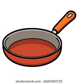 Pans flat illutration white background