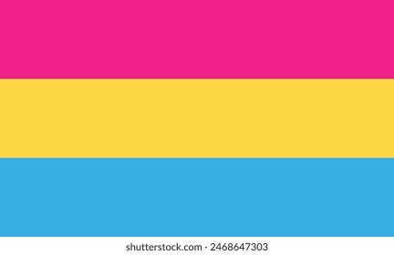 bandera del orgullo pansex, Ilustración vectorial de la bandera del orgullo pansex.