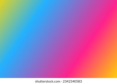 Pansexual Flag Color Gradient background. Vector Illustration, EPS 10.

