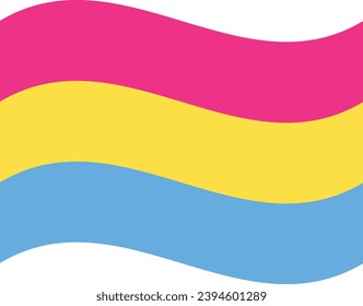 Pansexual pride flag. LGBT flag