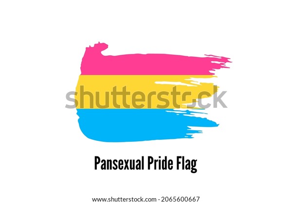 Pansexual Pride Flag Symbol Lgbt Community Stock Vector Royalty Free