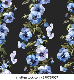 pansies, flowers, nature