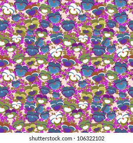 pansies seamless texture