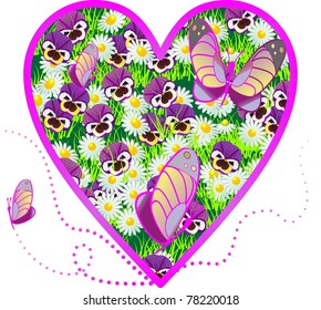 pansy heart
