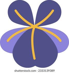 Pansy Icon image. Suitable for mobile application.