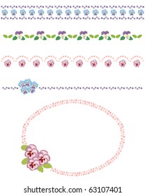 pansy line and frame