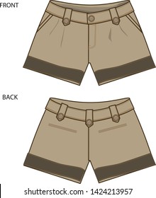 PANT CARGO STYE VECTOR TEMPLATE