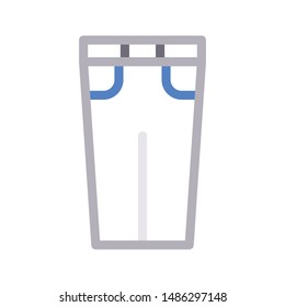 pant colour line vector icon