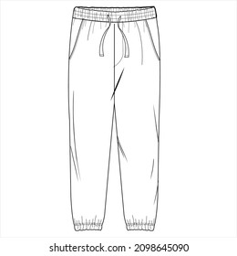 Pant Design Templates, Vector Illustration