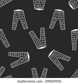 pant doodle seamless pattern background