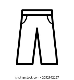 Pant icon in trendy vector design 