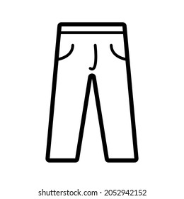 Icono Pant en diseño vectorial de moda 