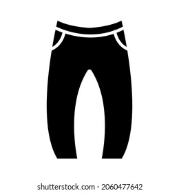 Icono Pant en la ilustración de diseño vectorial de moda